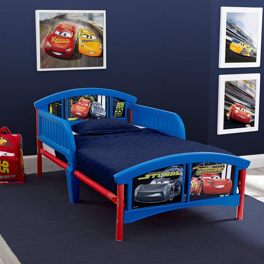 Amazon.com : Delta Children Plastic Toddler Bed, Disney/Pixar Cars